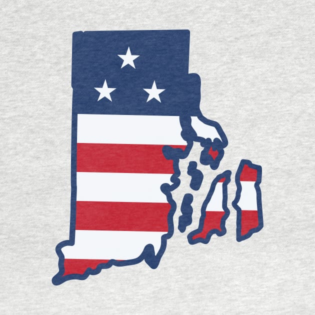 Stars and Stripes Rhode Island by SLAG_Creative